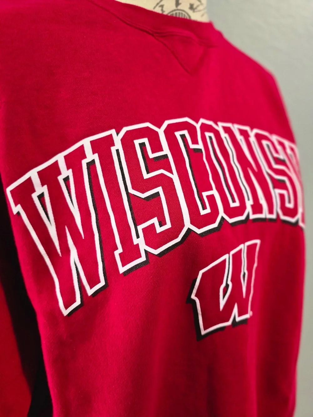 Vintage 90s Gear for Sports Wisconsin Badgers Big Cotton Sweatshirt Medium